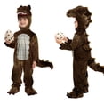 thumbnail image 1 of MEZZALL Bodysuits Dinosaur Romper For Boys Cute Jumpsuit Long Sleeve Play Pretend Dress Up One-Piece For Kids Party Performance Hood Cozy Back To School Onesie, 1 of 3