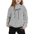 thumbnail image 1 of MEZZALL Bowknot Print Two Piece Outfits Sets For Girls Comfortable Casual Cartoon Playwear Daily Sweatshirt Tops Hoodie Trousers Pants Fashion Lovely Long Sleeve Clothing Sets, 1 of 3