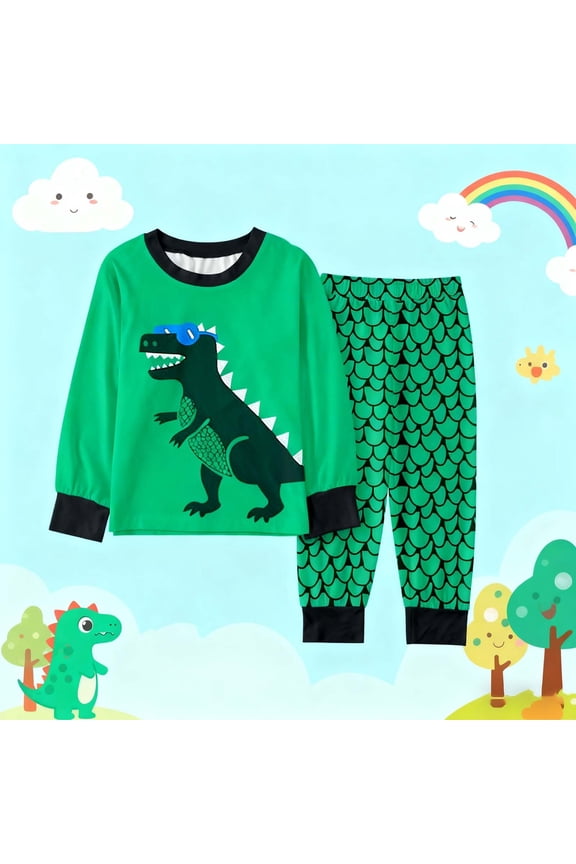 Boys Autumn Winter Casual Outfit Sets O-Neck Long Sleeve Comfortable Kids Clothes Sets Home Wear Fashionable Clothing Sets