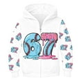 thumbnail image 1 of MEZZALL Boys Cartoon Number 67 Print Hooded Zip Up Jacket Long Sleeve Athletic Sweatshirt Outerwear Kids Breathable Tops Coats, 1 of 6
