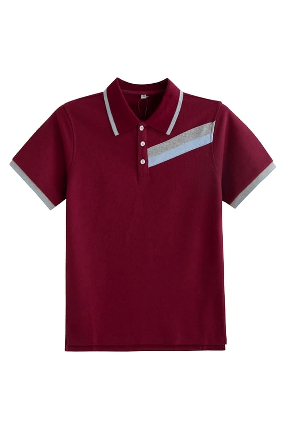 Boys Casual Summer Short Sleeve Shirt Thin Breathable Loose Fit School Tops For Kids Youth Teenager Daily Wear Comfortable Leisure Toddler Blouses Clothing