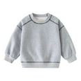 thumbnail image 1 of MEZZALL Boys Crewneck Sweatshirt Kids Pullover Tops Contrast Stitching Casual Long Sleeve Shirt For Toddler Children Comfortable Daily Wear Cute Cartoon Clothing, 1 of 4
