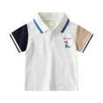 thumbnail image 1 of MEZZALL Boys Dinosaur Print Polo Shirt Breathable Casual Tops For Toddlers Kids Comfortable Summer Outdoor Play Polo Shirt For 1-7 Years Old Comfort Baby Wear, 1 of 9