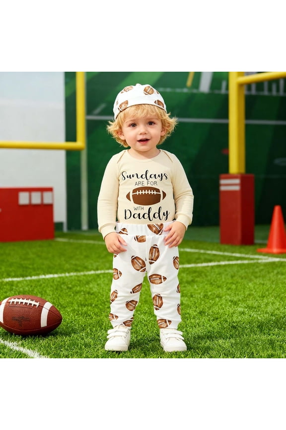 Boys Football Sports Outfits Two Piece Long Sleeve Tops And Jogger Pants Team Themed Athletic Wear Kids Youth Training Casual Daily Play Comfort Clothing Sets