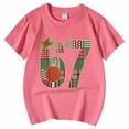 thumbnail image 1 of MEZZALL Boys Girls Casual Short Sleeved T-Shirts Number 67 Printed Tee O-Neck Tops Boho Streetwear, 1 of 2