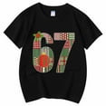 thumbnail image 1 of MEZZALL Boys Girls Casual Short Sleeved T-Shirts Number 67 Printed Tee O-Neck Tops Fashionable Streetwear, 1 of 2