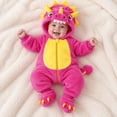 thumbnail image 1 of MEZZALL Boys Girls Jumpsuit Long Sleeve Cartoon Dinosaur Design Hood Romper Clothes Zip Up Onesie One-Pieces, 1 of 8
