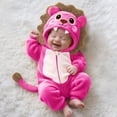 thumbnail image 1 of MEZZALL Boys Girls Jumpsuit Long Sleeve Cartoon Hood Romper Clothes Zip Up Onesie One-Pieces, 1 of 7