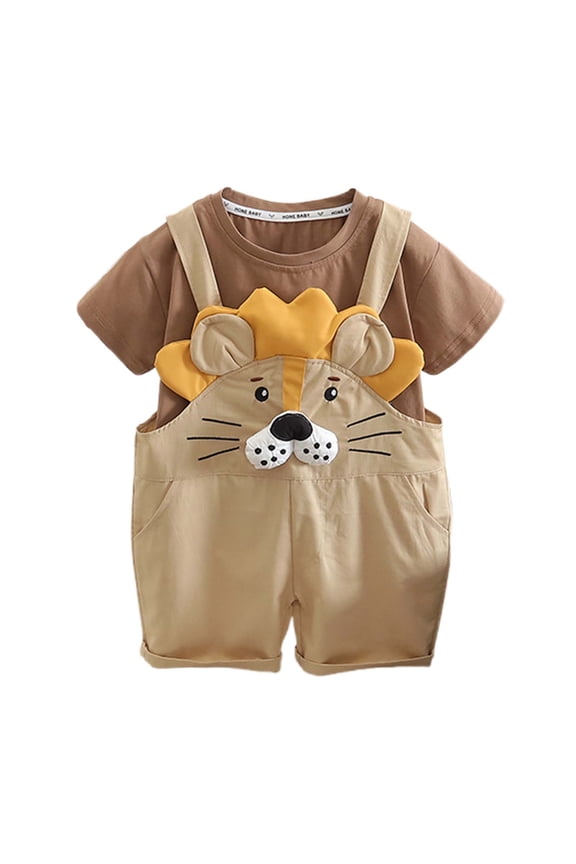 Boys Outfits & Sets Stylish Jumpsuits For Home Leisure Activities And Parties For Ages 1 To 6 Easy To Wash For Spring Summer And Autumn 2-3 Trendy Kids Wear