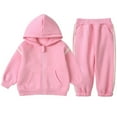 thumbnail image 1 of MEZZALL Boys Outfits Sets Winter Kids Tracksuit Long Sleeve Zip Up Hoodie With Jogger Pants Two Piece Outfits For Toddler Children Kids Clothes Sets Versatile Dailywear, 1 of 9