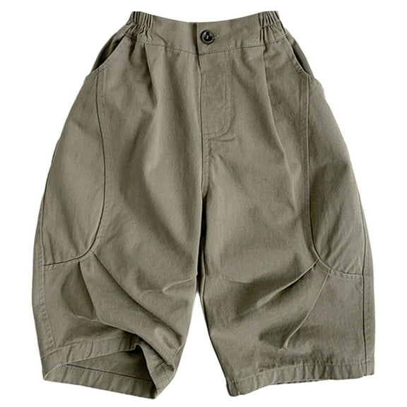 MEZZALL Boys Pants Casual Loose Fit Comfortable Kids Trousers For Everyday Wear Breathable Soft Fabric Trendy Outfits For Toddler Dailywear Cute / 1-2 Years