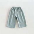 thumbnail image 1 of MEZZALL Boys Pants Casual Wide Leg Trousers For Fall Winter Soft Comfortable Kids Elastic Waist Everyday Wear, 6-12 Months, 1 of 6