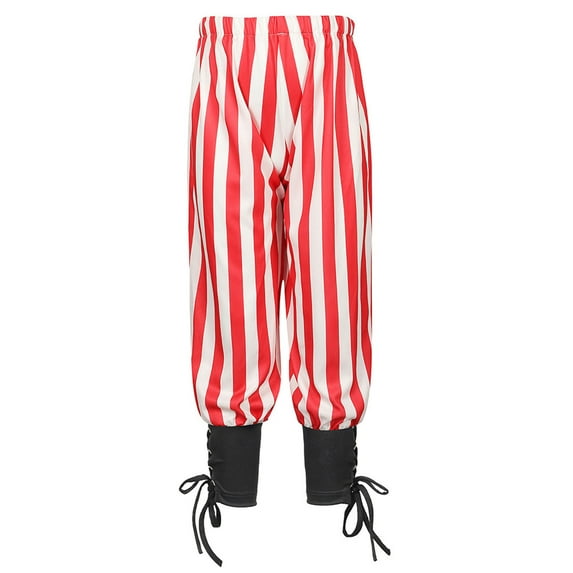 MEZZALL Boys Pirate Pants Kids Renaissance Clothing Viking Ankle Banded Pants for Party