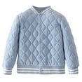 thumbnail image 1 of MEZZALL Boys Quilted Jacket Long Sleeve Kids Autumn Winter Insulated Coats Comfortable Stylish Outerwear For School And Play Solid Color Cozy Child Clothes, 1 of 5