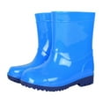 thumbnail image 1 of MEZZALL Boys Rain Boots Children Shoes Solid Color For Outdoor Play Durable Kids Footwear Lovely Prewalker, 1 of 4