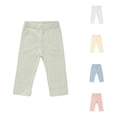 thumbnail image 1 of MEZZALL Boys Ribbed Long Pants Elastic Waist Casual Solid Color Baby Leggings Toddler Blend Bottoms, 12-18 Months, 1 of 5