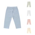 thumbnail image 1 of MEZZALL Boys Ribbed Long Pants Elastic Waist Casual Solid Color Baby Leggings Toddler Blend Bottoms, 12-18 Months, 1 of 5