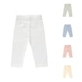 thumbnail image 1 of MEZZALL Boys Ribbed Long Pants Elastic Waist Casual Solid Color Baby Leggings Toddler Blend Bottoms, 6-12 Months, 1 of 5
