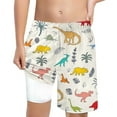 thumbnail image 1 of MEZZALL Boys Shark Printed Swimming Shorts With Lace Up High Waisted Loose Casual Swim Trunks Summer Beach Vacation Pool 8Y Cute Baby Wear, 1 of 5