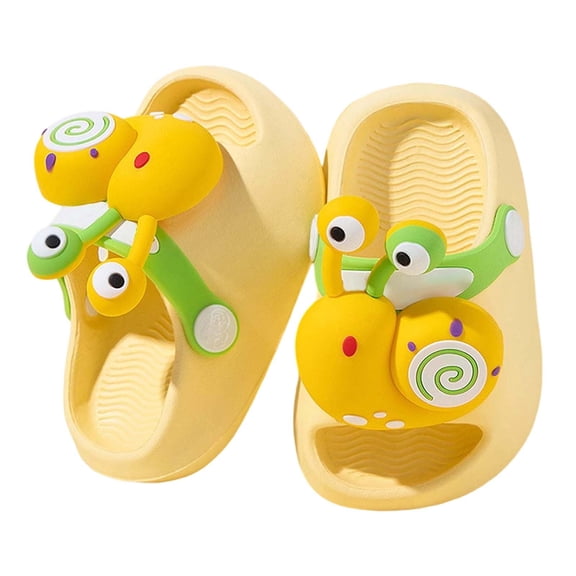 MEZZALL Boys Slippers For Toddler Cartoon Soft Breathable Summer Shoes Lightweight Kids Sandals Indoor Outdoor Comfortable Baby Slides Infants Footwear Soft / 4-4.5 Years