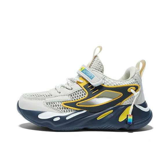 MEZZALL Boys Sneakers Kids Lightweight Breathable Mesh Sports Shoes Daily Wear Outdoor Activities Hiking Picnics Non- Comfortable Walking Shoes Boys Toddler Footwear Lovely / 11.5-12 Years