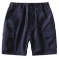 thumbnail image 1 of MEZZALL Boys Summer Casual Shorts Comfortable Kids Pocket Shorts Breathable Blend Elastic Waist Solid Color Playwear Toddler Boys Athletic Shorts Daily Wear Cozy / 9-10 Years, 1 of 3