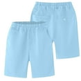 thumbnail image 1 of MEZZALL Boys Summer Shorts Lightweight Casual Khaki Kids Dress Pants Solid Color Trousers For School Outdoor Play Comfortable Breathable Boys Bottoms Holiday Slacks, 1 of 7
