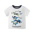 thumbnail image 1 of MEZZALL Boys Summer T-Shirts Dinosaur Print Short Sleeve Casual Tops For Toddler Kids Comfortable Breathable Tee For Outdoor Activities And Daily Wear Classic Baby Wear, 1 of 5