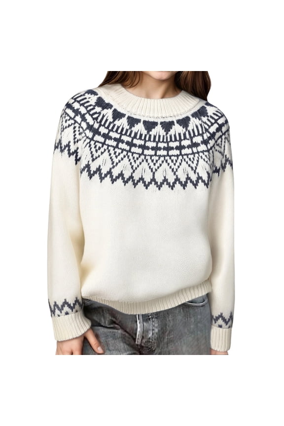 Boys Sweaters Long Sleeve Kids Soft Knit Pullover With Jacquard Pattern Warm Winter Fall Casual Comfortable Tops For Toddler Children Classic Cartoon Clothing