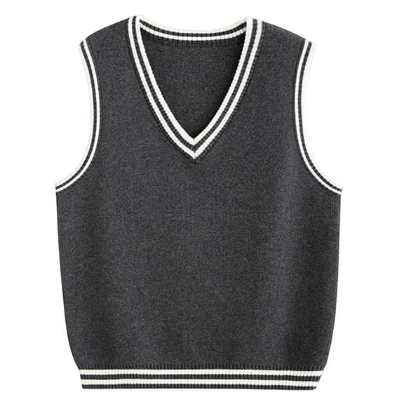 MEZZALL Boys Sweaters Sleeveless Kids Preppy Style Knit School Vest Comfortable Casual Wear For Boys Toddler Teen Birthday Cartoon Clothing