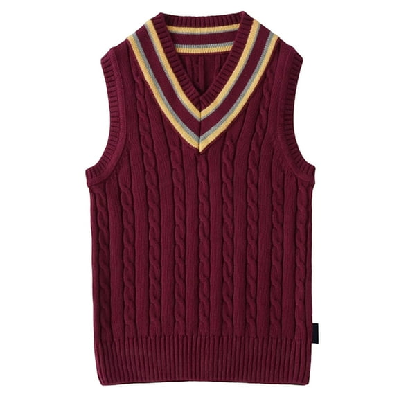 MEZZALL Boys Sweaters Sleeveless Knit Vest Kids British Academic Style School Casual Wear Warm Winter Pullover Children Leisure Toddler Cartoon Clothing