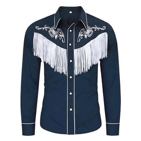 MEZZALL Boys Western Cowboy Print Shirt Long Sleeve Button Down Casual Tops Children Youth Cozy Toddler Blouses Clothing
