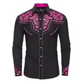 thumbnail image 1 of MEZZALL Boys Western Cowboy Print Shirt Long Sleeve Button Down Casual Tops Children Youth Soft Toddler Blouses Clothing, 1 of 4