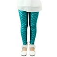 thumbnail image 1 of MEZZALL Carnival Girls Sequin Leggings Sparkly Fish Scale Pattern Fitted Dance Tights Kids Performance Party Wear Cute Toddler Solid Color Trousers Athletic Simple Slacks, 1 of 3