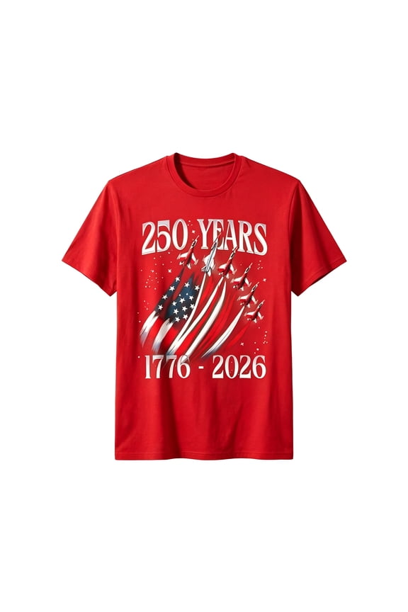 Child Boys Girls T-Shirts Independence Day Patriotic Star Print Casual Tee Shirts Kids O-Neck 1776-2026 Fashionable Short Sleeve Tops