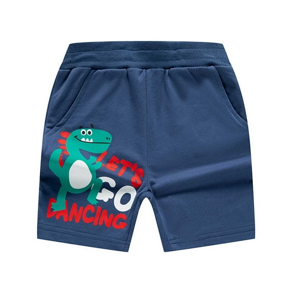 MEZZALL Child Boys Shorts For Outdoor Sports Cartoon Dinosaur Design Kids Everyday Outdoor Picnics Holiday Active Summer Athletic Casual Fashion Running Bottoms