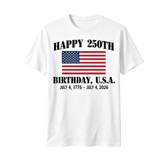 MEZZALL Child Boys T-Shirts Independence Day Patriotic 4th Of July T Shirt Kids Toddler Youth Red White Print O-Neck 1776-2026 Lovely Short Sleeve Tops