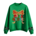 thumbnail image 1 of MEZZALL Child Christmas Print Girls Casual Crewneck Sweatshirt Festive Holiday Tops For Toddlers And Youth Cozy Long Sleeve Winter Dailywear, 1 of 4