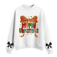 thumbnail image 1 of MEZZALL Child Christmas Print Girls Casual Crewneck Sweatshirt Festive Holiday Tops For Toddlers And Youth Holiday Long Sleeve Winter Dailywear, 1 of 4