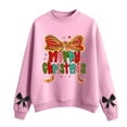 thumbnail image 1 of MEZZALL Child Christmas Print Girls Casual Crewneck Sweatshirt Festive Holiday Tops For Toddlers And Youth Leisure Long Sleeve Winter Dailywear, 1 of 4