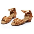 thumbnail image 1 of MEZZALL Child Girls Flat Sole Braided Strap Latin Tango Dance Shoes For Practice Performance Casual Summer Lightweight Flexible Comfortable Daily Fashion Versatile Kids Princess Solid Color Footwear, 1 of 7
