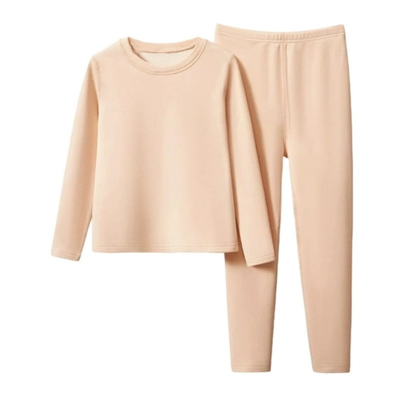MEZZALL Child Girls Thermal Warm Soft Long Sleeve Kids Base Layer Outfit Cozy Winter Outfit Sets Toddler Comfortable Playwear Clothes Sets Trendy Clothing