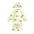 thumbnail image 1 of MEZZALL Child Kids Boys Three Piece Swimsuit Sets Rash Guard Boys Swimwear Floral Swimming Suits Long Sleeve Toddler Swim Trunk With Swimming Cap Stylish Summer Beach Bathing Suit, 1 of 9