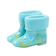 thumbnail image 1 of MEZZALL Child Kids Rain Boots Girls Winter Snow Boots With Warm Comfortable Rubber Booties Toddler Outdoor Solid Color Play Shoes Birthday Footwear, 1 of 4