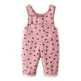 thumbnail image 1 of MEZZALL Child Onesie Autumn Corduroy Overalls Toddler Girls With Heart Print Design Soft Comfort Baby Overalls Daily Play Casual Wear Adorable One-Pieces, 1 of 6
