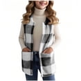 thumbnail image 1 of MEZZALL Child Outerwear Coats Girls Reversible Vest Casual Crewneck Sleeveless Jacket With Pocket Soft Warm Outerwear For Toddler Kids Youth Versatile Tops, 1 of 9