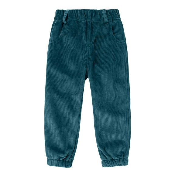MEZZALL Child Pants Boys Corduroy Pants Winter Warm Fuzzy Trousers Slim Fit Casual Kids Joggers Soft Comfort Play Trousers Durable Cold Weather Lovely Slacks