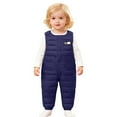 thumbnail image 1 of MEZZALL Child Pants Insulated Winter Pants Girls With Detachable Suspenders Thermal Fuzzy Trousers Kids Cold Weather Outdoor Play Relaxed Fit Slacks, 1 of 5
