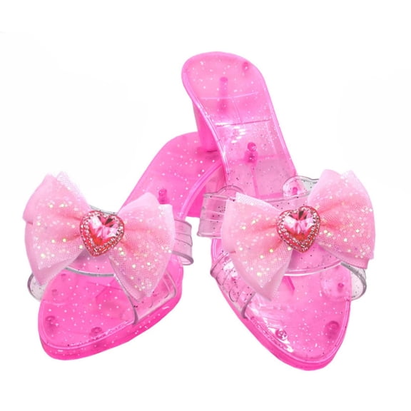 MEZZALL Child Sparkly Bow Ballet For Girls Party Shoes With Sole Toddler Dress Sandals Birthday Adorable Casual Kids Princess Solid Color Beach Sweet Retro Footwear