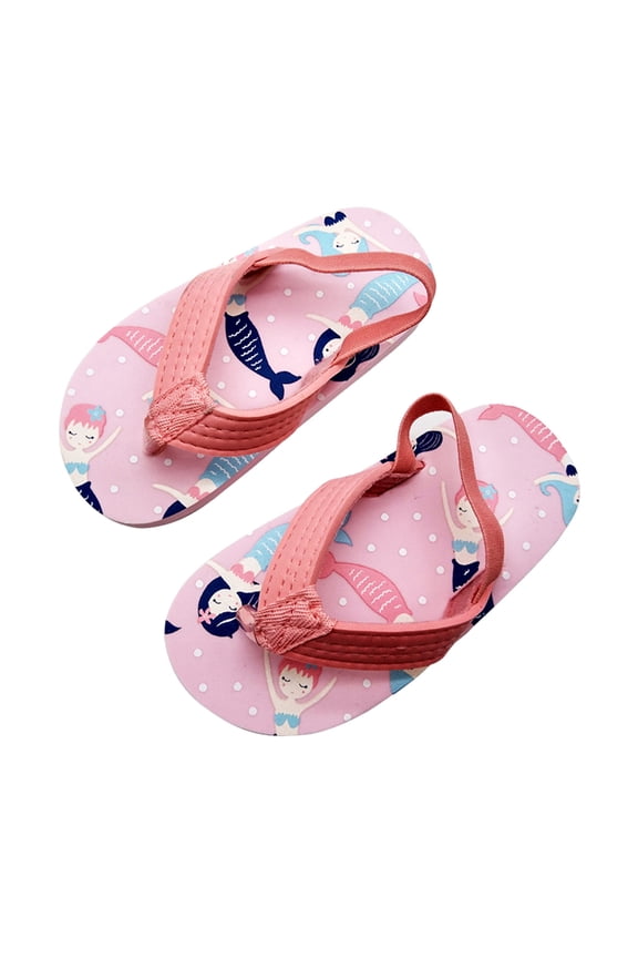 Child Toddler Eva Elastic Beach Shoes Girls Shoes Strap & Flops Boys Flip Kids Sandals With Adjustable Summer Girls Daily Fashion Versatile Princess Solid Color Footwear